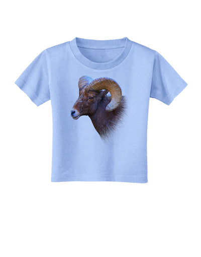 Majestic Bighorn Ram Toddler T-Shirt-Toddler T-Shirt-TooLoud-Aquatic-Blue-2T-Davson Sales