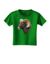 Majestic Bighorn Ram Toddler T-Shirt Dark-Toddler T-Shirt-TooLoud-Clover-Green-2T-Davson Sales