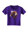 Majestic Bighorn Ram Toddler T-Shirt Dark-Toddler T-Shirt-TooLoud-Purple-2T-Davson Sales