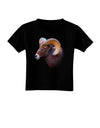 Majestic Bighorn Ram Toddler T-Shirt Dark-Toddler T-Shirt-TooLoud-Black-2T-Davson Sales