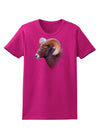 Majestic Bighorn Ram Womens Dark T-Shirt-TooLoud-Hot-Pink-Small-Davson Sales