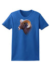 Majestic Bighorn Ram Womens Dark T-Shirt-TooLoud-Royal-Blue-X-Small-Davson Sales