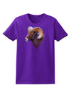 Majestic Bighorn Ram Womens Dark T-Shirt-TooLoud-Purple-X-Small-Davson Sales