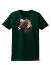 Majestic Bighorn Ram Womens Dark T-Shirt-TooLoud-Forest-Green-Small-Davson Sales