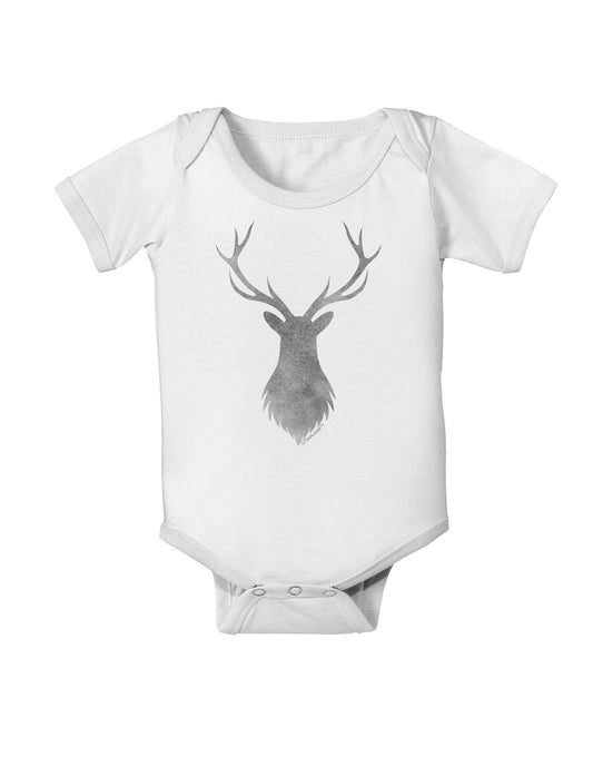 Majestic Stag Distressed Baby Romper Bodysuit-Baby Romper-TooLoud-White-06-Months-Davson Sales