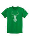 Majestic Stag Distressed Childrens Dark T-Shirt-Childrens T-Shirt-TooLoud-Kelly-Green-X-Small-Davson Sales