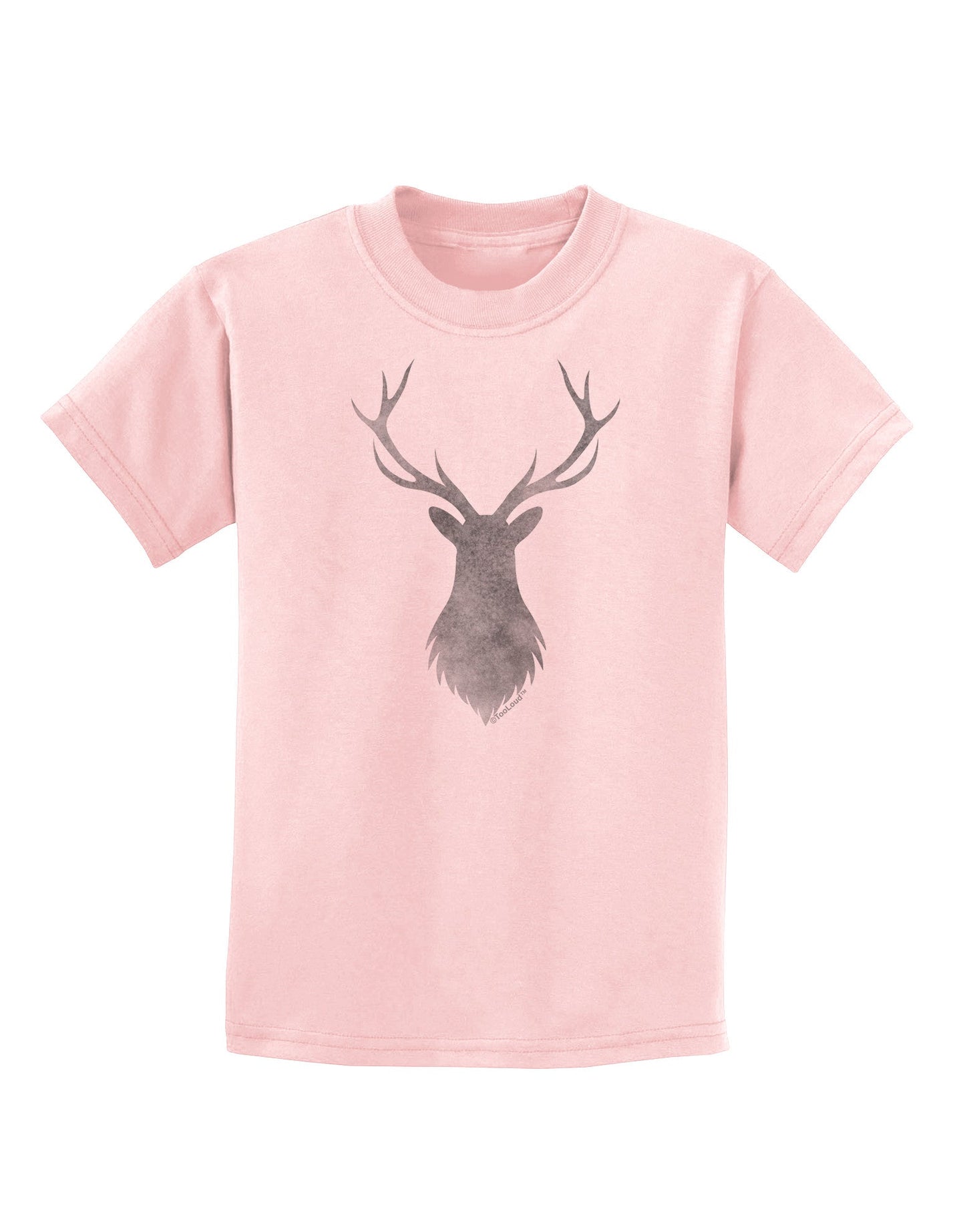 Majestic Stag Distressed Childrens T-Shirt-Childrens T-Shirt-TooLoud-PalePink-X-Small-Davson Sales