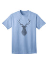 Majestic Stag Distressed - Premium Adult T-Shirt for the Modern Individual-Mens T-shirts-TooLoud-Light-Blue-Small-Davson Sales