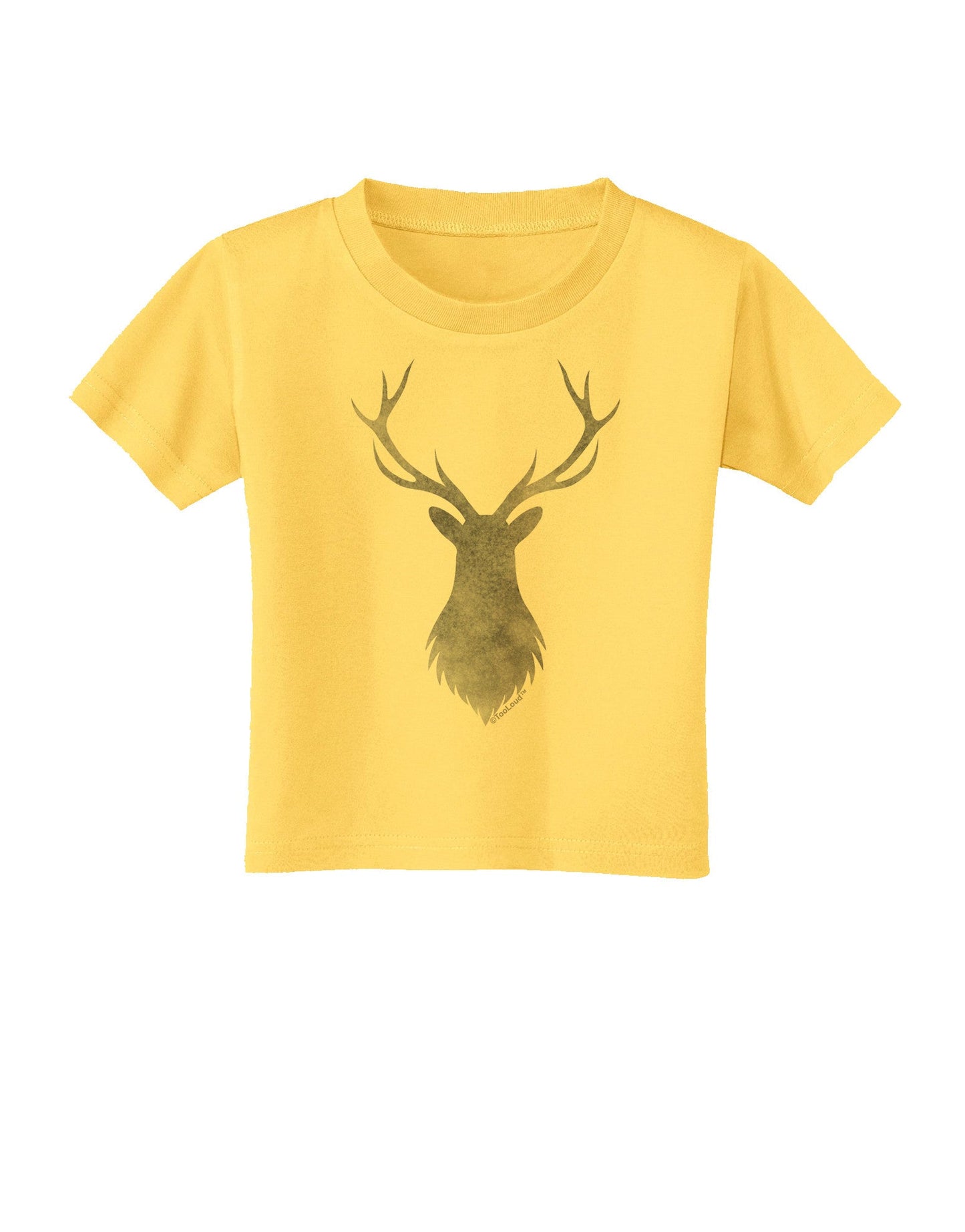 Majestic Stag Distressed Toddler T-Shirt-Toddler T-Shirt-TooLoud-Yellow-2T-Davson Sales