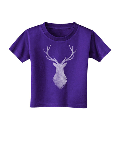 Majestic Stag Distressed Toddler T-Shirt Dark-Toddler T-Shirt-TooLoud-Purple-2T-Davson Sales