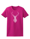 Majestic Stag Distressed Womens Dark T-Shirt-TooLoud-Hot-Pink-Small-Davson Sales