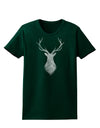 Majestic Stag Distressed Womens Dark T-Shirt-TooLoud-Forest-Green-Small-Davson Sales