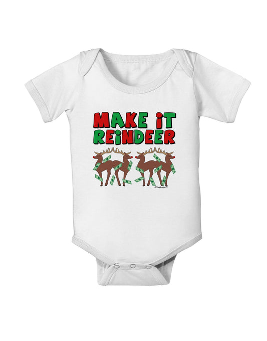Make It Reindeer Baby Romper Bodysuit-Baby Romper-TooLoud-White-06-Months-Davson Sales