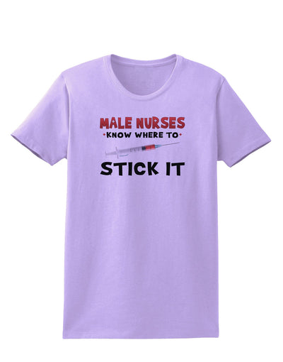 Male Nurses - Stick It Womens T-Shirt-Womens T-Shirt-TooLoud-Lavender-X-Small-Davson Sales