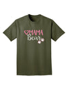 Mama Bear Paws Adult Dark T-Shirt-Mens T-Shirt-TooLoud-Military-Green-Small-Davson Sales