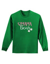 Mama Bear Paws Adult Long Sleeve Dark T-Shirt-TooLoud-Kelly-Green-Small-Davson Sales