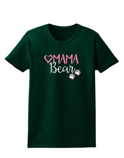 Mama Bear Paws Womens Dark T-Shirt-Womens T-Shirt-TooLoud-Forest-Green-Small-Davson Sales