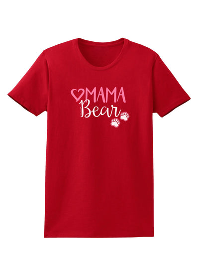 Mama Bear Paws Womens Dark T-Shirt-Womens T-Shirt-TooLoud-Red-X-Small-Davson Sales