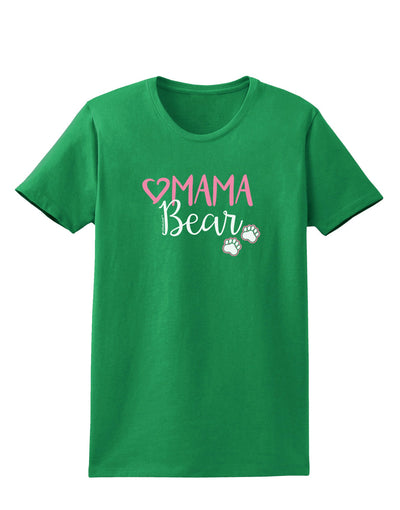 Mama Bear Paws Womens Dark T-Shirt-Womens T-Shirt-TooLoud-Kelly-Green-X-Small-Davson Sales