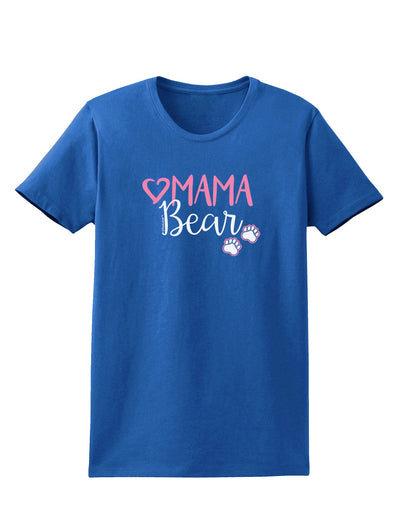 Mama Bear Paws Womens Dark T-Shirt-Womens T-Shirt-TooLoud-Royal-Blue-X-Small-Davson Sales