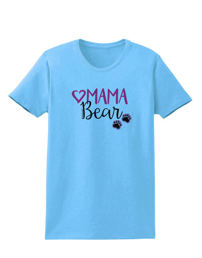 Mama Bear Paws Womens T-Shirt-Womens T-Shirt-TooLoud-Aquatic-Blue-X-Small-Davson Sales