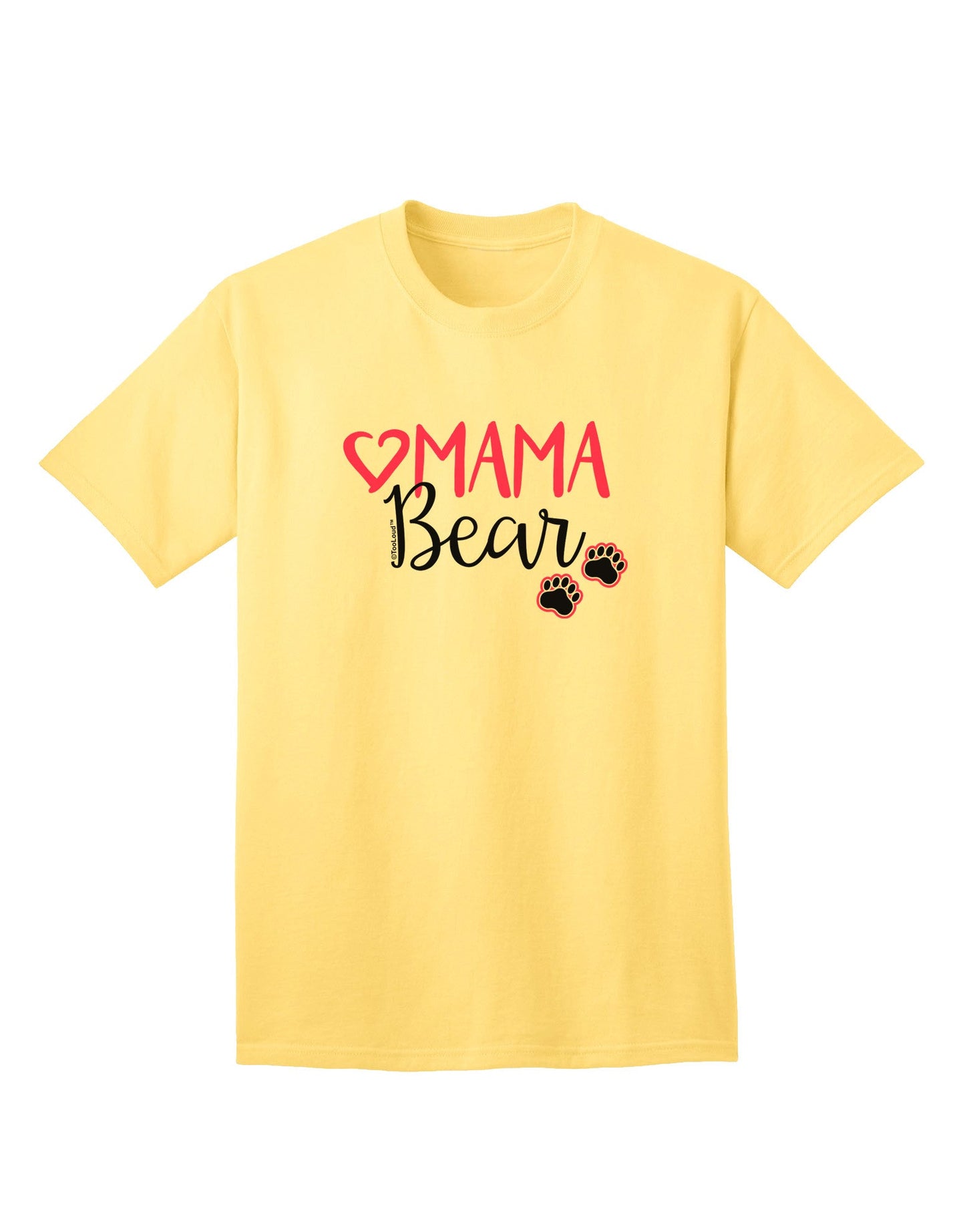 Mama Bear Paws Women's T-Shirt Collection-Mens T-shirts-TooLoud-Yellow-Small-Davson Sales