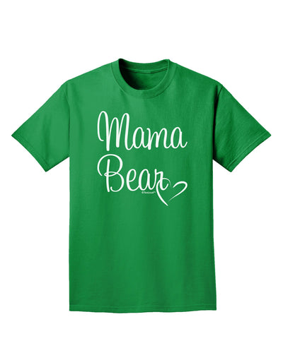 Mama Bear with Heart - Mom Design Adult Dark T-Shirt-Mens T-Shirt-TooLoud-Kelly-Green-Small-Davson Sales
