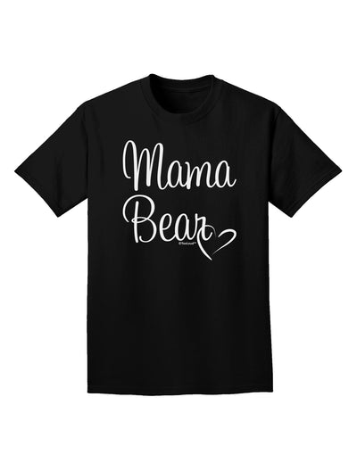 Mama Bear with Heart - Mom Design Adult Dark T-Shirt-Mens T-Shirt-TooLoud-Black-Small-Davson Sales