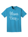 Mama Bear with Heart - Mom Design Adult Dark T-Shirt-Mens T-Shirt-TooLoud-Turquoise-Small-Davson Sales