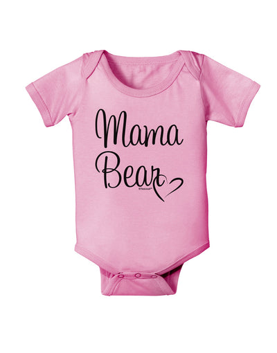 Mama Bear with Heart - Mom Design Baby Romper Bodysuit by TooLoud-Baby Romper-TooLoud-Light-Pink-06-Months-Davson Sales