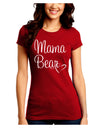 Mama Bear with Heart - Mom Design Juniors Crew Dark T-Shirt-T-Shirts Juniors Tops-TooLoud-Red-Juniors Fitted Small-Davson Sales