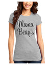 Mama Bear with Heart - Mom Design Juniors T-Shirt-Womens Juniors T-Shirt-TooLoud-Ash-Gray-Juniors Fitted X-Small-Davson Sales