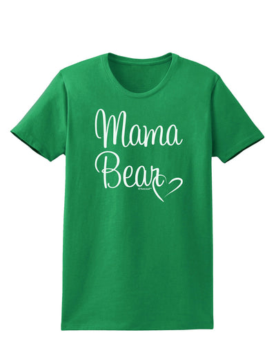 Mama Bear with Heart - Mom Design Womens Dark T-Shirt-Womens T-Shirt-TooLoud-Kelly-Green-X-Small-Davson Sales