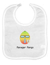 Manager Mango Text Baby Bib