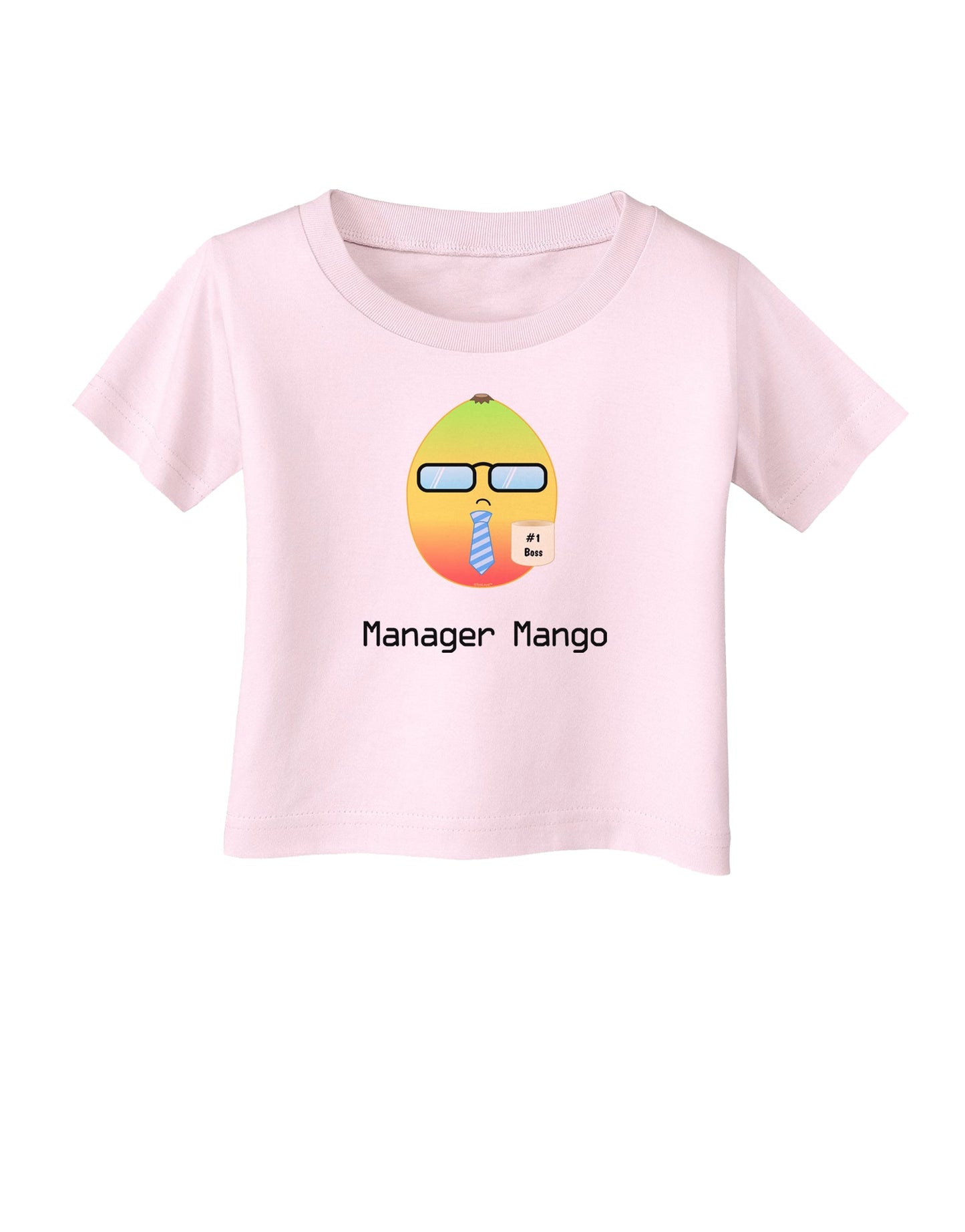 Manager Mango Text Infant T-Shirt-Infant T-Shirt-TooLoud-Light-Pink-06-Months-Davson Sales
