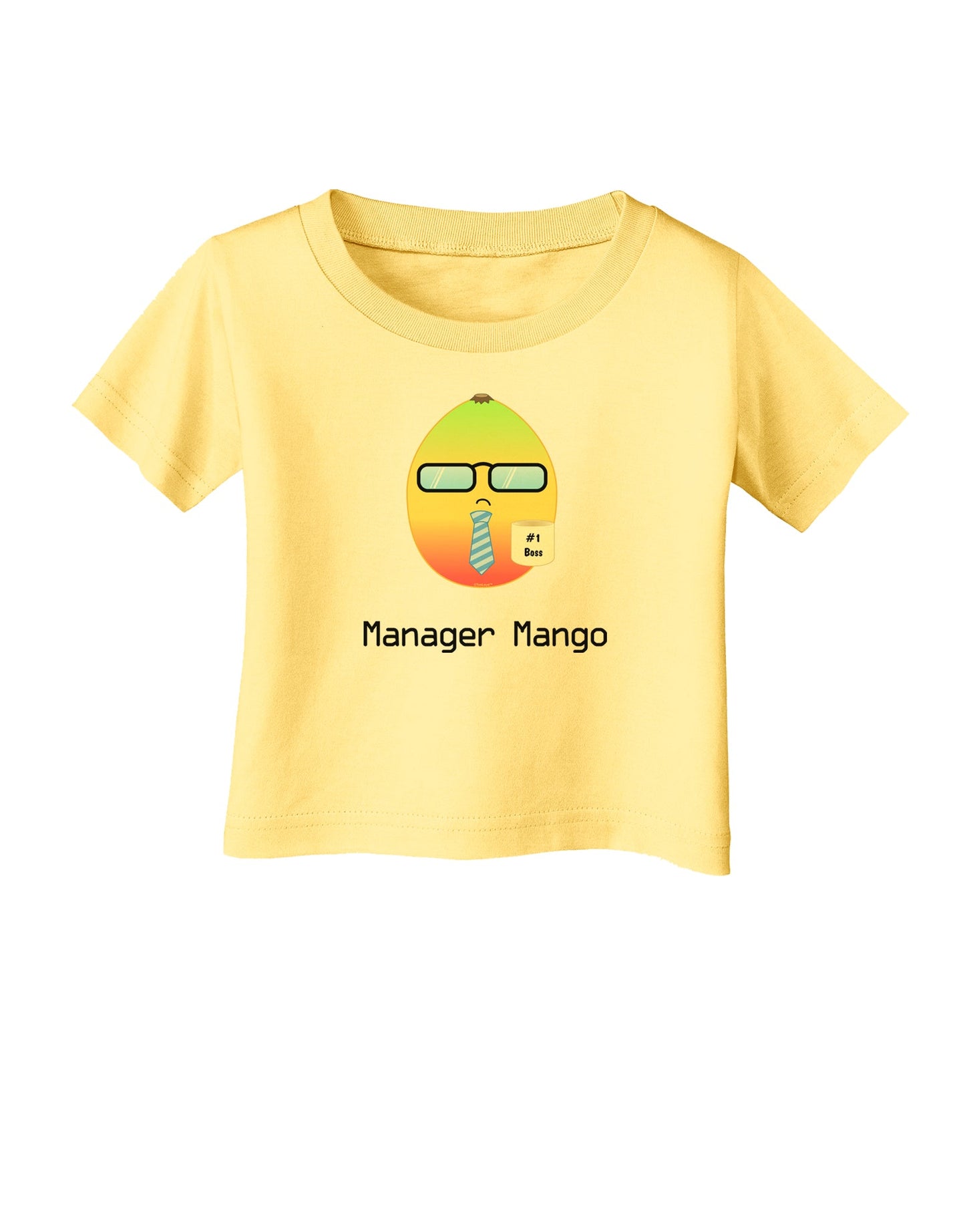 Manager Mango Text Infant T-Shirt-Infant T-Shirt-TooLoud-Daffodil-Yellow-06-Months-Davson Sales