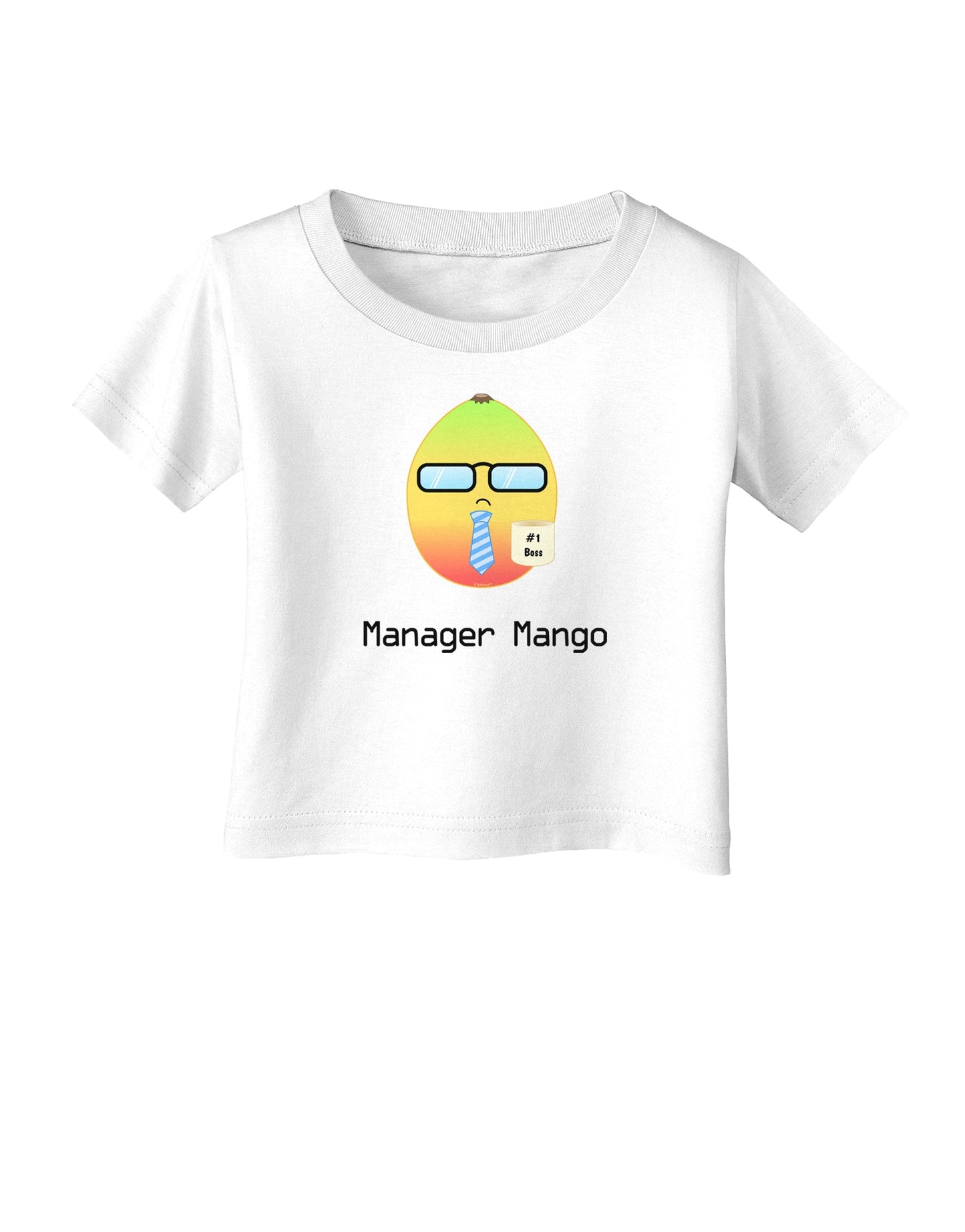 Manager Mango Text Infant T-Shirt-Infant T-Shirt-TooLoud-White-06-Months-Davson Sales