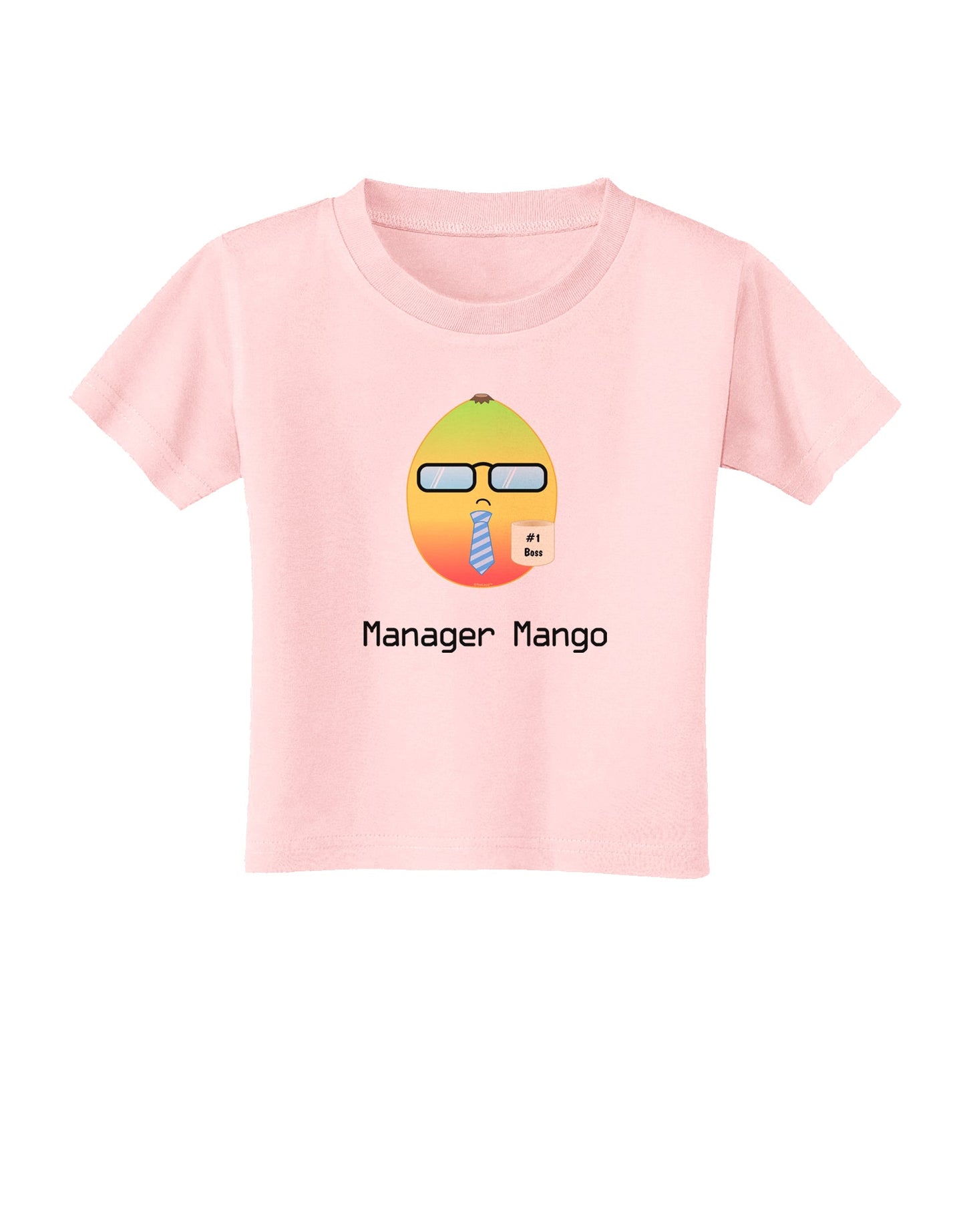 Manager Mango Text Toddler T-Shirt-Toddler T-Shirt-TooLoud-Light-Pink-2T-Davson Sales