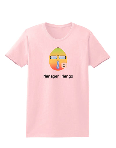 Manager Mango Text Womens T-Shirt-Womens T-Shirt-TooLoud-PalePink-X-Small-Davson Sales