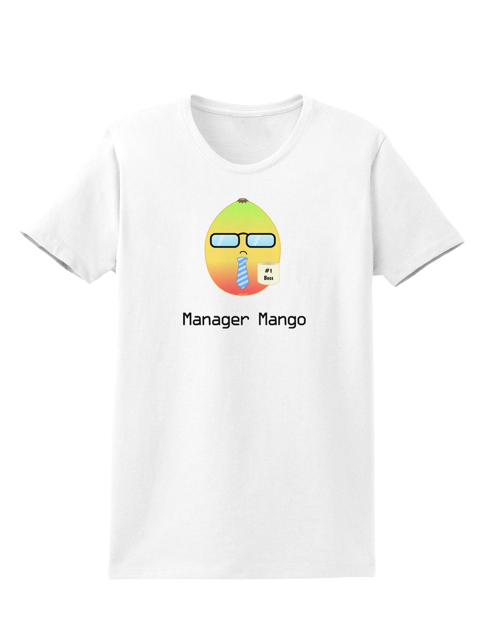 Manager Mango Text Womens T-Shirt-Womens T-Shirt-TooLoud-White-X-Small-Davson Sales