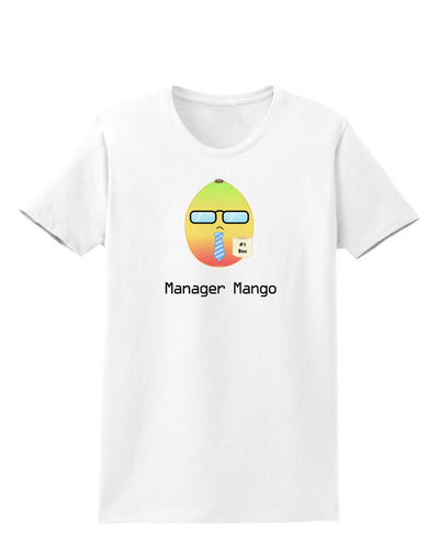 Manager Mango Text Womens T-Shirt-Womens T-Shirt-TooLoud-White-X-Small-Davson Sales