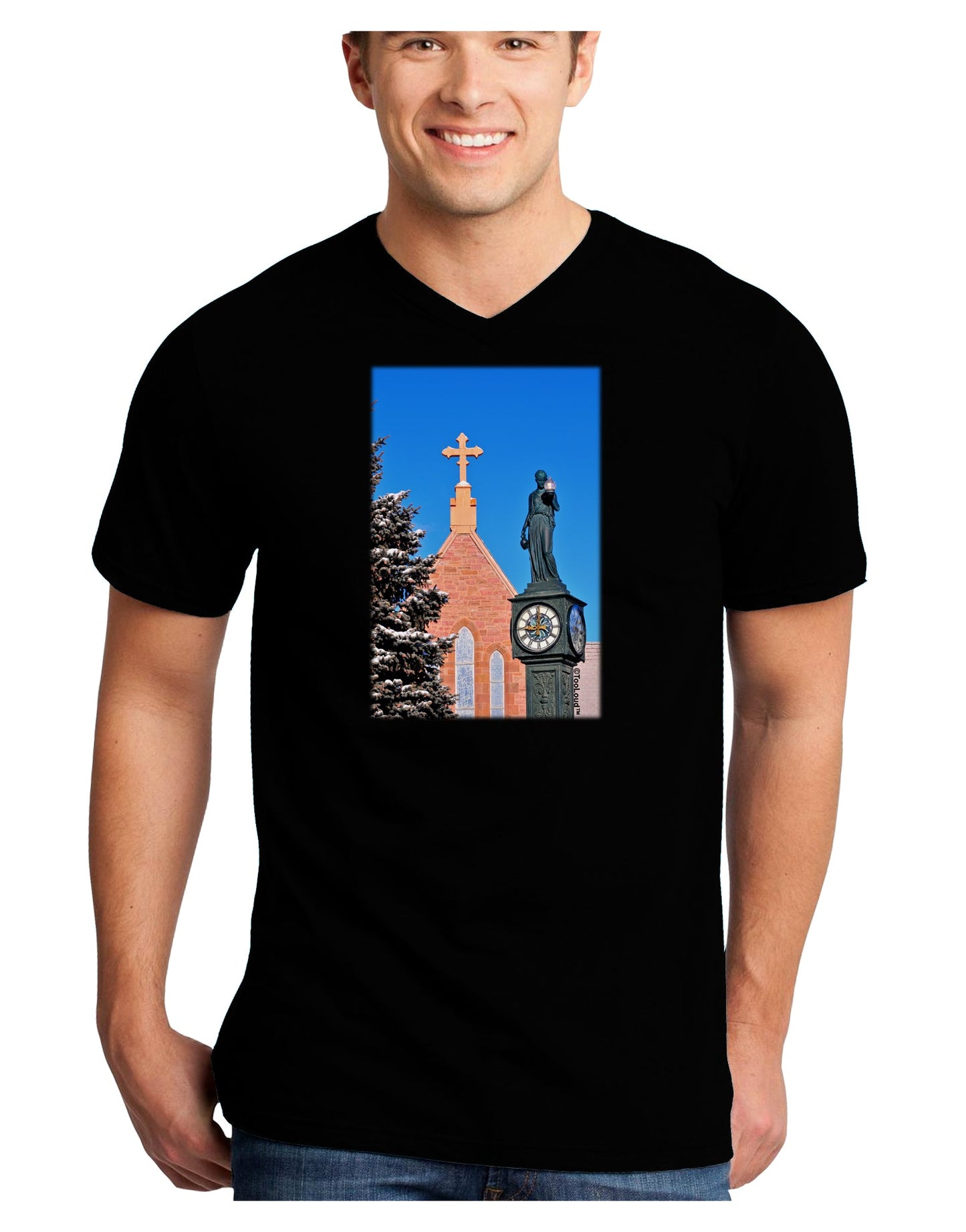 Manitou Springs Colorado Adult Dark V-Neck T-Shirt by TooLoud-Mens V-Neck T-Shirt-TooLoud-Black-Small-Davson Sales