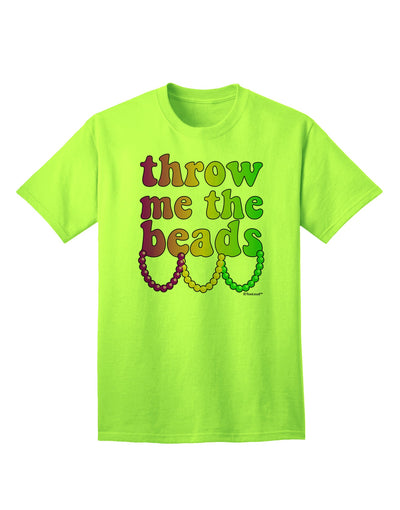 Mardi Gras Adult T-Shirt by TooLoud - A Captivating Collection of Exquisite Beaded Apparel-Mens T-shirts-TooLoud-Neon-Green-Small-Davson Sales