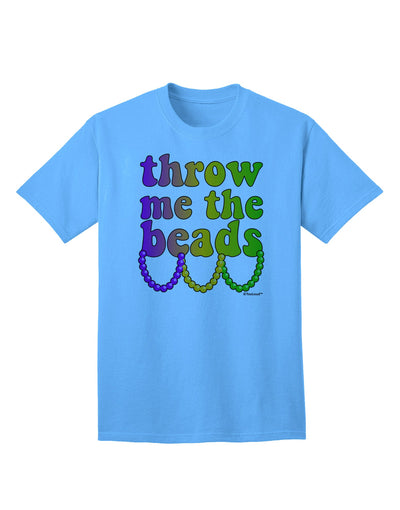 Mardi Gras Adult T-Shirt by TooLoud - A Captivating Collection of Exquisite Beaded Apparel-Mens T-shirts-TooLoud-Aquatic-Blue-Small-Davson Sales