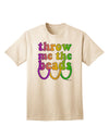 Mardi Gras Adult T-Shirt by TooLoud - A Captivating Collection of Exquisite Beaded Apparel-Mens T-shirts-TooLoud-Natural-Small-Davson Sales