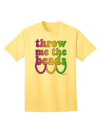 Mardi Gras Adult T-Shirt by TooLoud - A Captivating Collection of Exquisite Beaded Apparel-Mens T-shirts-TooLoud-Yellow-Small-Davson Sales