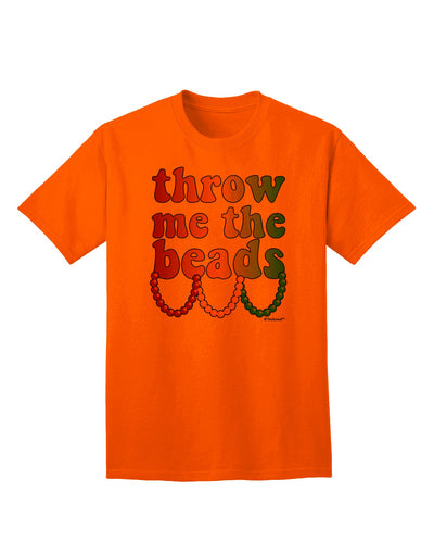 Mardi Gras Adult T-Shirt by TooLoud - A Captivating Collection of Exquisite Beaded Apparel-Mens T-shirts-TooLoud-Orange-Small-Davson Sales