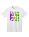 Mardi Gras Adult T-Shirt by TooLoud - A Captivating Collection of Exquisite Beaded Apparel-Mens T-shirts-TooLoud-White-Small-Davson Sales