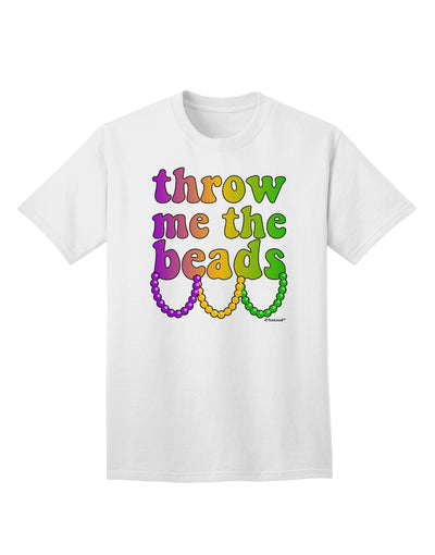 Mardi Gras Adult T-Shirt by TooLoud - A Captivating Collection of Exquisite Beaded Apparel-Mens T-shirts-TooLoud-White-Small-Davson Sales