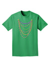 Mardi Gras Beads Necklaces Adult Dark T-Shirt-Mens T-Shirt-TooLoud-Kelly-Green-Small-Davson Sales